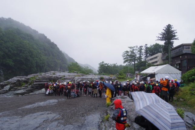 長瀞官民合同水難救助訓練